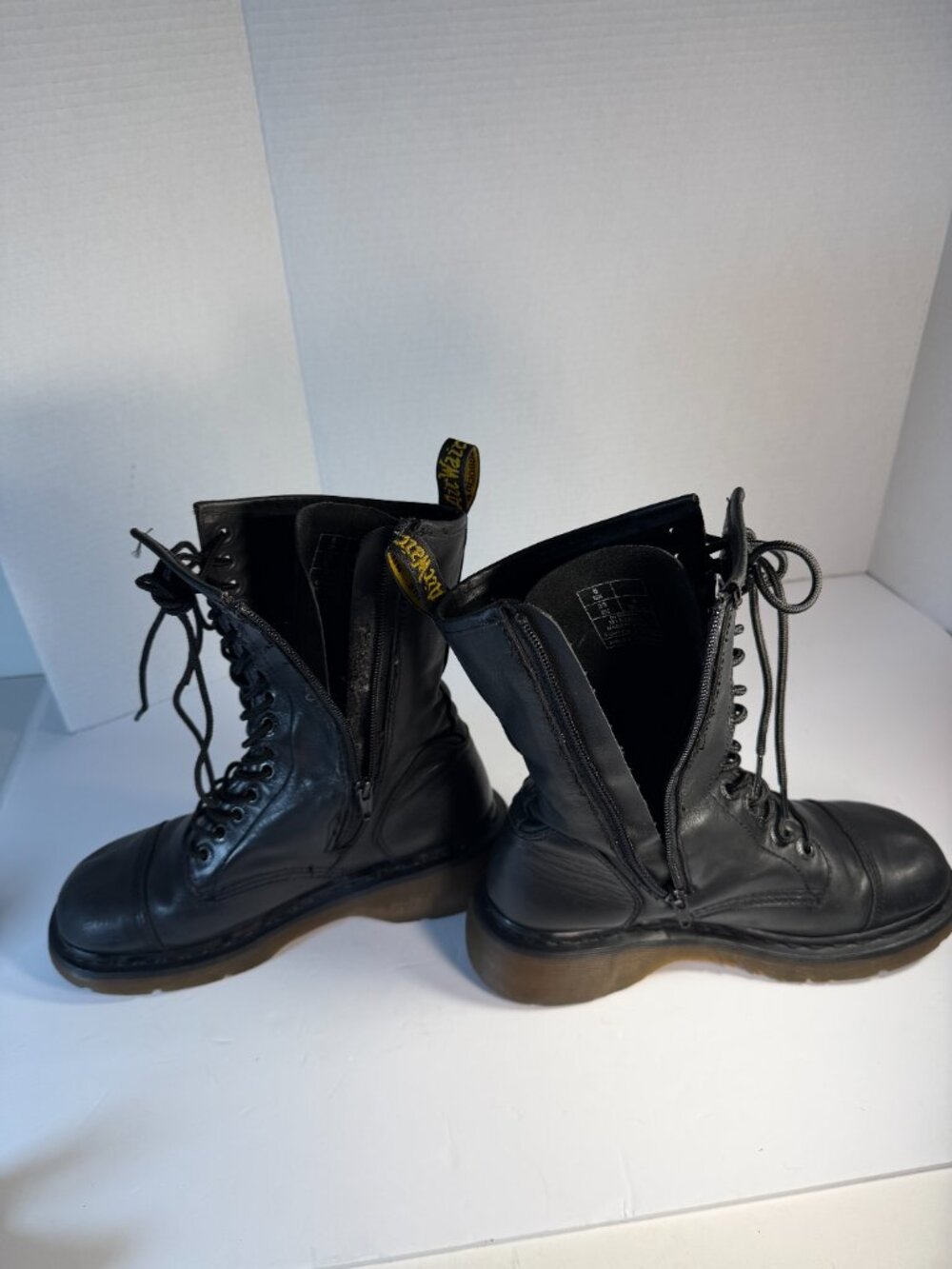 Dr.Martens Miranda vintage Black leather size L-8 Boots - Picture 4 of 16